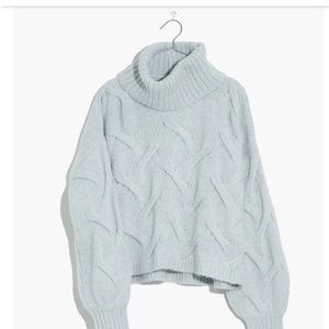 Madewell NWOT Somervell Modern Cable Turtleneck Sweater